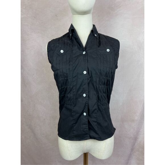 Vintage 1950s Blouse Button Front Mod - Picture 1 of 7